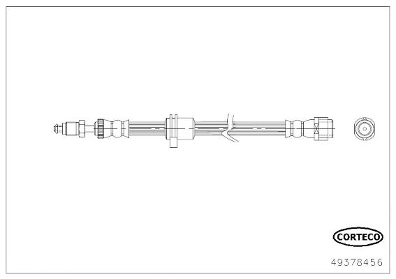 CORTECO 49378456 | Fren Hortumu Ön Mini F55/F56/F57/F60 360mm