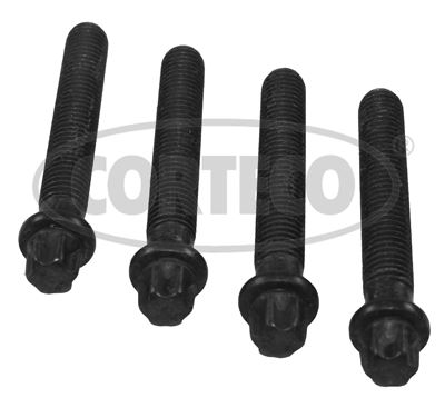 CORTECO 80004878 | Krank Kasnak Cıvatası Takım (4 Adet) BMW E82 E88 E90 E91 2.0i N47 2007-2015