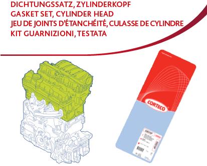 CORTECO 83417361 | Motor Takım Contası R9 1400 Benzinli Skc 1.40mm / Keçesiz