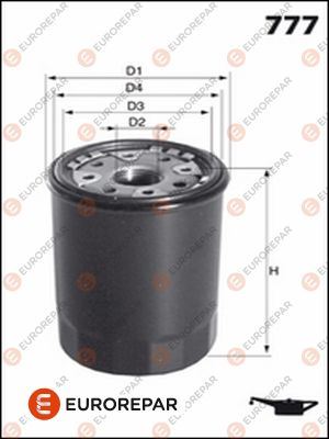 EUROREPAR 1637765180 | Erp Yağ Filtresi (67,3*85,5) Honda Accord II Civic 1.6 Ex Opel Astra F