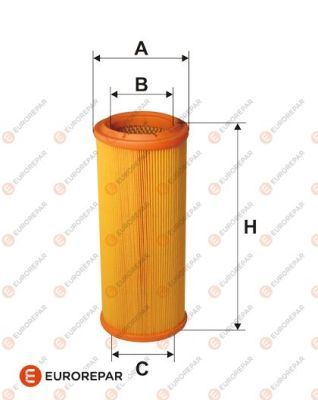 EUROREPAR E147145 | Erp Hava Filtresi (268*70*108) Fiat Doblo Mpv 1.6 16V 01 -