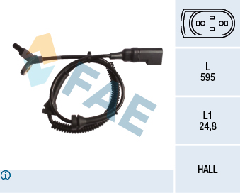 FAE 78152 | ABS Hız Sensörü Ön Connect 1.8 16V-Dı- TDI-TDCI 02 >