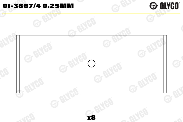 GLYCO 01-3867/4 025 | Kol Yatak Polo / Classic / Ibiza / Cordoba 97-07 AEE-Alm-Afh-Ahw-Bca