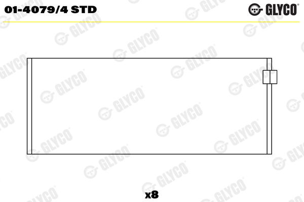 GLYCO 01-40794STD | 01-40794 Std / Alfa Romeo Giulietta Mıto 1.4 Jeep Compass 1.4 Multiair Kol Yatak