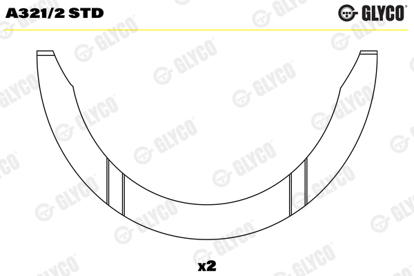 GLYCO A321-2STD | Ay Yatak Std (Fiat 500 L 0.9 13-/ Punto Panda 0.9 12 -)