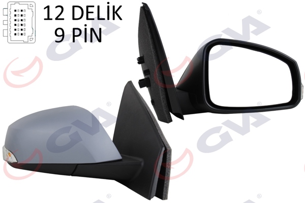 GVA 1011334 | Dış Dikiz Aynası Sağ Fluence 10 > Elektrikli Isıtmalı Sinyalli Astarlı Konveks Vm-6141Ehpr