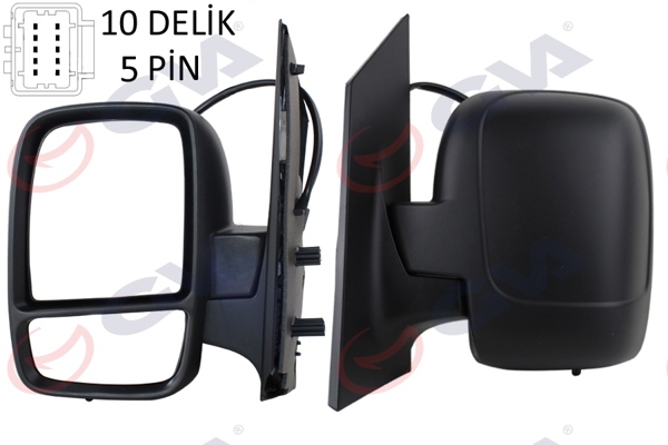 GVA 1027350 | Dış Dikiz Aynası Sol Scudo-Expert 07 > Elektrikli Isıtmalı Konveks 5 Fiş Vm-6116Ehl