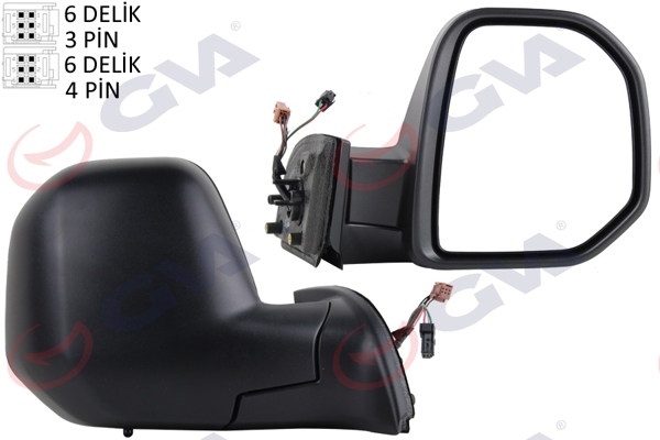GVA 1045162 | Dış Dikiz Aynası Sağ Berlingo-Partner 08 > Elektrikli Isıtmalı Sensörlü Konveks Vm-6118Ehsr