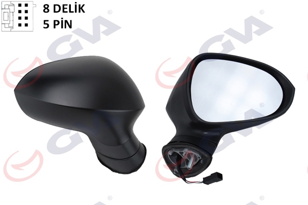 GVA 1061530 | Dış Dikiz Aynası Sağ Ibiza 08 > Elektrikli Isıtmalı Konveks 5 Fiş Vm-364Ehpr 5 Fiş Vm-364Ehpr