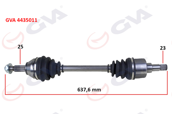 GVA 4435011 | Ön Aks Komple Sol Ford Focus I 1.4 16V-1.6 16V-1.8 16V-1.8 TDCI 98 > 04