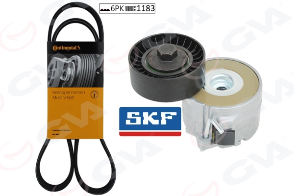 GVA 59A2928 | Alternatör Gergi Kiti Linea-Punto-Agila-Astra H-J-Combo-Corsa C-D-Meriva 1.3 CDTI-JTD K026pk1183