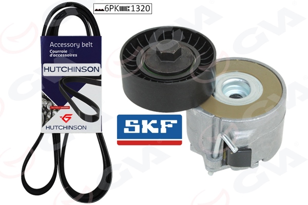 GVA 59A2929 | Alternatör Gergi Kiti Linea-Punto-Agila-Astra H-J-Combo-Corsa C-D-Meriva 1.3 CDTI-JTD K016pk1320