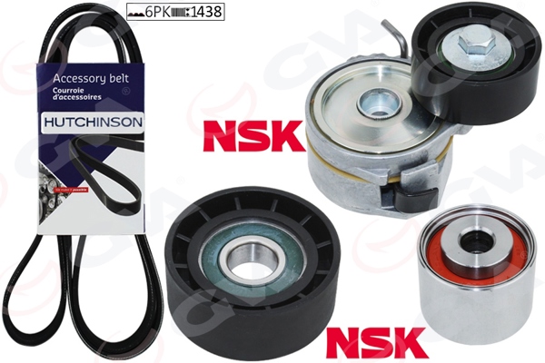 GVA 59A4515 | Alternatör Gergi Kiti Kütüklü Partner-Berlingo-Scudo-Jumpy-Xsara-306 1.9D 99 > Dw8b Kli Sız K016pk1438