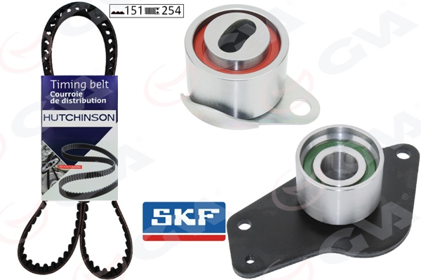GVA 59T1615 | Eksantrik Gergi Kiti 151X254 Clio I-II 97 > Kangoo 97 > Expres 97 > 1.9D F8q