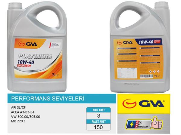 GVA 9920326 | Motor Yağı 10W40 7 Lt Platınum Yarı Sentetik Apı Sl / Cf | 3 Adet