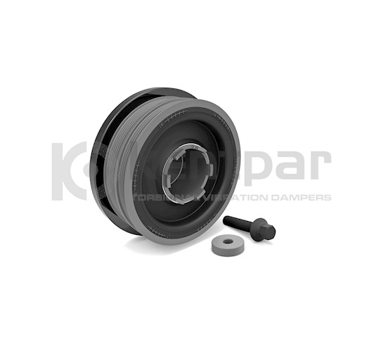 KENTPAR 152K1281S | Krank Kasnağı + Civata BMW 3 Serisi E46 318D/320D E87/E90/E91/E60/E61/X3 E83 M47n/M47n2