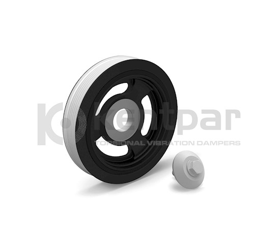 KENTPAR 152K1421S | Krank Kasnağı + Civata Partner-Brl-206-207-307-308-407-1007-C2-C3-C4-C5-Exp-Jumpy 1.4Hdi-1.6Hdi