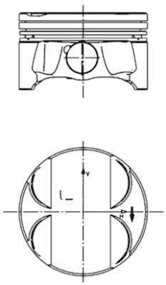 KOLBENSCHMIDT 40085600 | Piston Segman N46B20 84.00 mm BMW 04-13