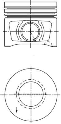 KOLBENSCHMIDT 40387600 | / Piston + Segman (Adet) Std Psst.V-Jtt-A4-A6 2.0 TDI *Bmn-Blb-Bma-Bkp-Bre-Bkd* *81* Pım=26