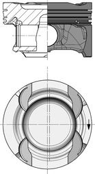 KOLBENSCHMIDT 40856600 | Piston Sekman M274 83,00mm M274.910 W204 W205 S205 C205 W212 W213 R172