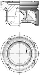 KOLBENSCHMIDT 40862600 | Piston Std M274.920 83mm X253 W205 S205 C205 W212 C207
