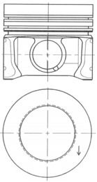 KOLBENSCHMIDT 41095620 | Piston Segman 80,00mm (0.50) Golfvı / Passat / A3 / Caya / Cayb / Cayc / Cayd 1.6 TDI