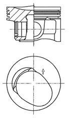 KOLBENSCHMIDT 41257600 | Piston 1.2 TSI Polo Jetta Cbz 71,00 mm