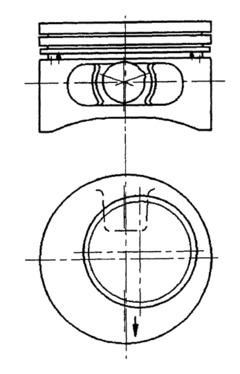 KOLBENSCHMIDT 92123610 | / Piston Segman 0.50 Vectra A 2.0 8V C20ne Adet 86.50mm / | 4 Adet