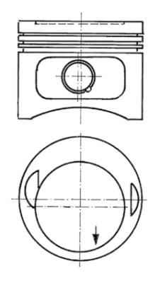 KOLBENSCHMIDT 93968600 | Piston M102 . 230. Std 95,50. 22 Pim. W201 W123 W124 W460 80-96
