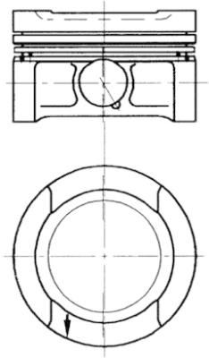 KOLBENSCHMIDT 94503720 | Piston + Segman 81,51mm Golf IV/Polo 1.6 8V Akl uyumlu