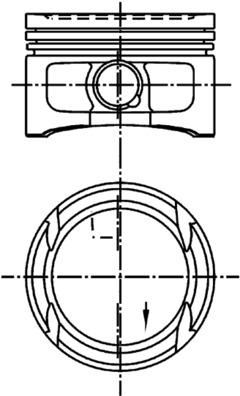 KOLBENSCHMIDT 99562600 | Piston Segman Std Golf IV 98-06 Bora Polo IV 1.4 16V BBY AHW BBZ AFH 4 Adet