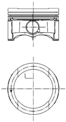 KOLBENSCHMIDT 99792600 | Piston + Segman Std Golf IV-Passat IV-Jetta-A3-Leon 1.6 BFQ-BSE-BGU-ALZ | 4 Adet