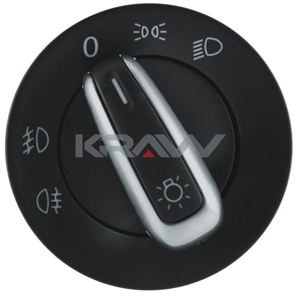 MCAR AN-465 | Far Açma Kapama Anahtarı Krom Caddy III/T6/Amarok/Beetle/Golf V-VI/Jetta/Scirocco/Sharan/Tiguan 03->16