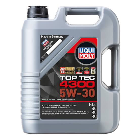LIQUI MOLY 2324 | Top Tec 4300 Motor Yağı 5W-30 5L (Koli 4 Adet) | 4 Adet