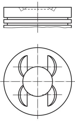 MAHLE 0011302 | Piston 90.40 mm (+ 0.50) Mercedes W210 S210 C280 E280t 2.8I 96-03 M112.920 / 921