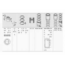 MAHLE 0397692 | Motor Piston Segman Gömlek Kit P205 P405 Bx Xu52c Xu5m Xu5s Xu51c 1.6 8V 83,00mm (Std) | 4 Adet