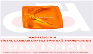 MARS 521514 | Sağ On Sinyal Lambası Sarı Volkswagen Transporter T4 91-04 Duysuz