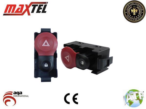MAXTEL 16204003 | Dörtlü (4Lu) Flaşör Anahtarı Kangoo III 6 Pin Dörtlü Flaşör Anahtarı 6 Fişli Renault Kangoo III 08= >