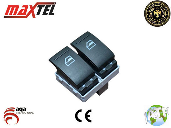 MAXTEL 18206009 | Cam Açma Kapama Anahtarı Surucu Tarafı Çiftli Transporter T5 T6 03 > 16