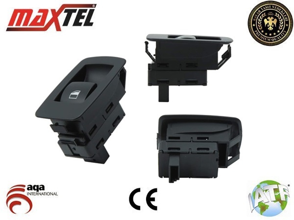 MAXTEL 18209874 | Cam Düğmesi Siyah Çerçeveli Ön Sağ Arka R L BMW E90 X5 E70 X6 E71 E87