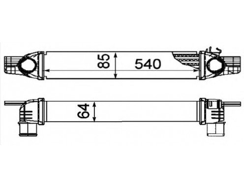 OPAR 51790623 | Soğutucu,Hava Fr Fiorino/Bipper/Nemo 1.3 Mjet 1.4 HDI 07>
