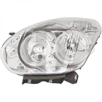 OPAR 51810672 | Far Sol Doblo III 09-14 Motorlu