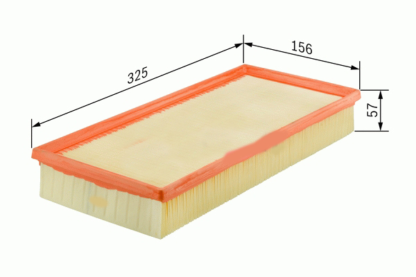 MOPAR (PSA) 1444.VV | Hava Filtresi (325*156*57) 106 405 406 607 806 807 Expert Jumpy Scudo 1.6 1.8 1.9D 2.0 HDI