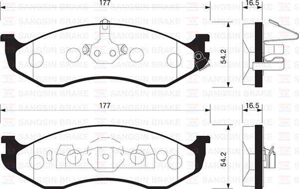 HI-Q SP1112 | Ön Fren Balata Jeep Grand Cherokee I 4.0L 5.2L 91-99 . Wrangler 96-07