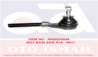 SİSMAK 120331 | Rot Başı Sağ R19 | 2 Adet