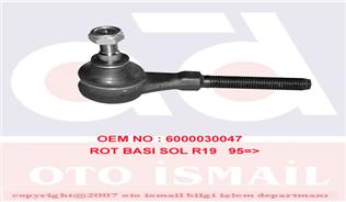 SİSMAK 120332 | Rot Başı Sol R19 | 2 Adet