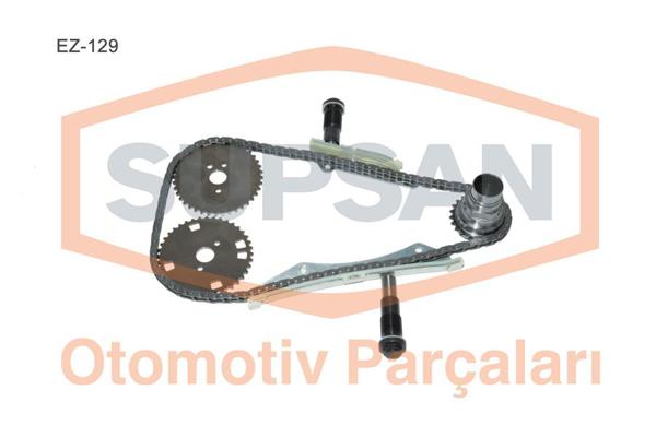 SUPSAN EZ-129 | Zincir Kiti (Fiat: Ducato 3.0 / Citroen: Jumper 3.0 HDI / Iveco: Daily III IV V 3.0) (8 Parca)