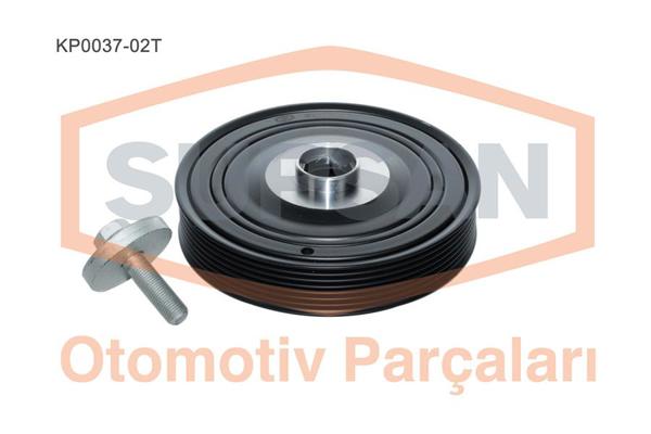 SUPSAN KP0037-02T | Krank Kasnağı + Civata 03-Megane.II.III-Laguna.II-Scenic 1.9Dci