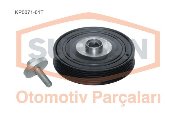 SUPSAN KP0071-01T | Krank Kasnağı + Civata 02-Laguna.II.III-Megane.II 2.0 16V *F4r*