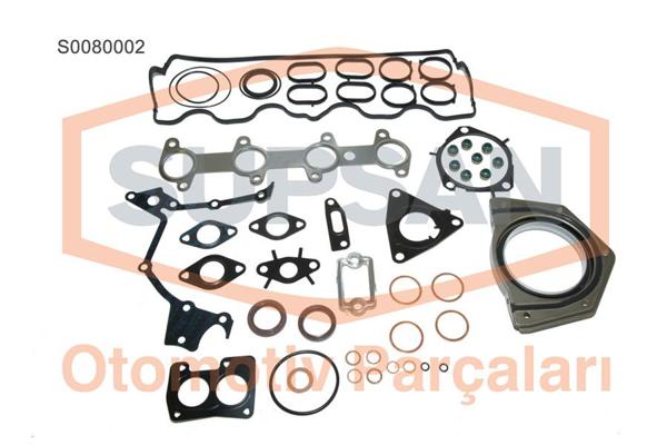 SUPSAN S0080002 | Motor Takım Contası (Full) Keçeli Silindir Kapaksız Doblo 1,9D